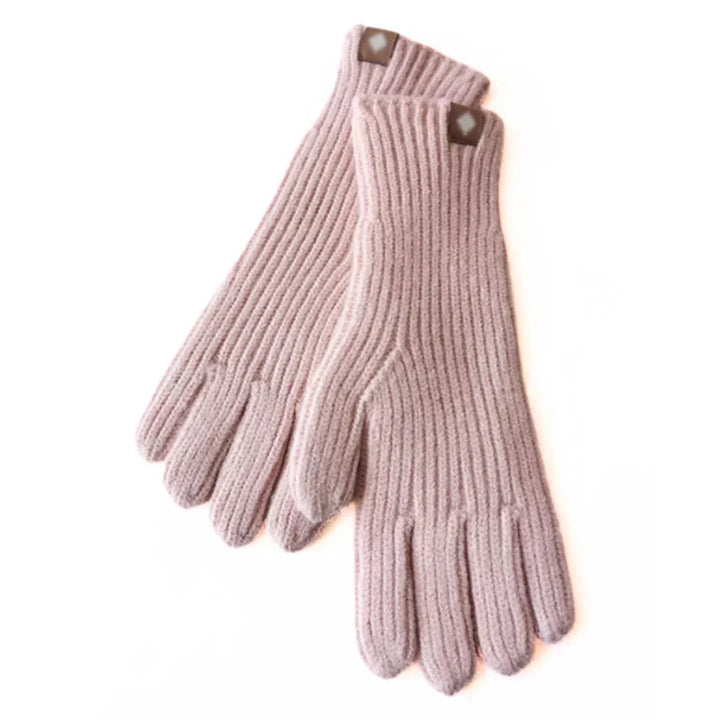 Warm, soft knitted women's touchscreen gloves. A comfortable & casual winter fashion accessory.