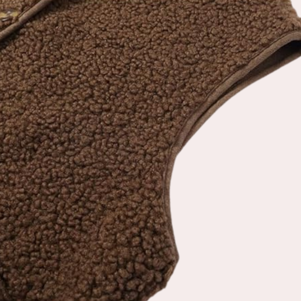 Trendy women's casual vest with a knotted design, ideal for everyday layering.