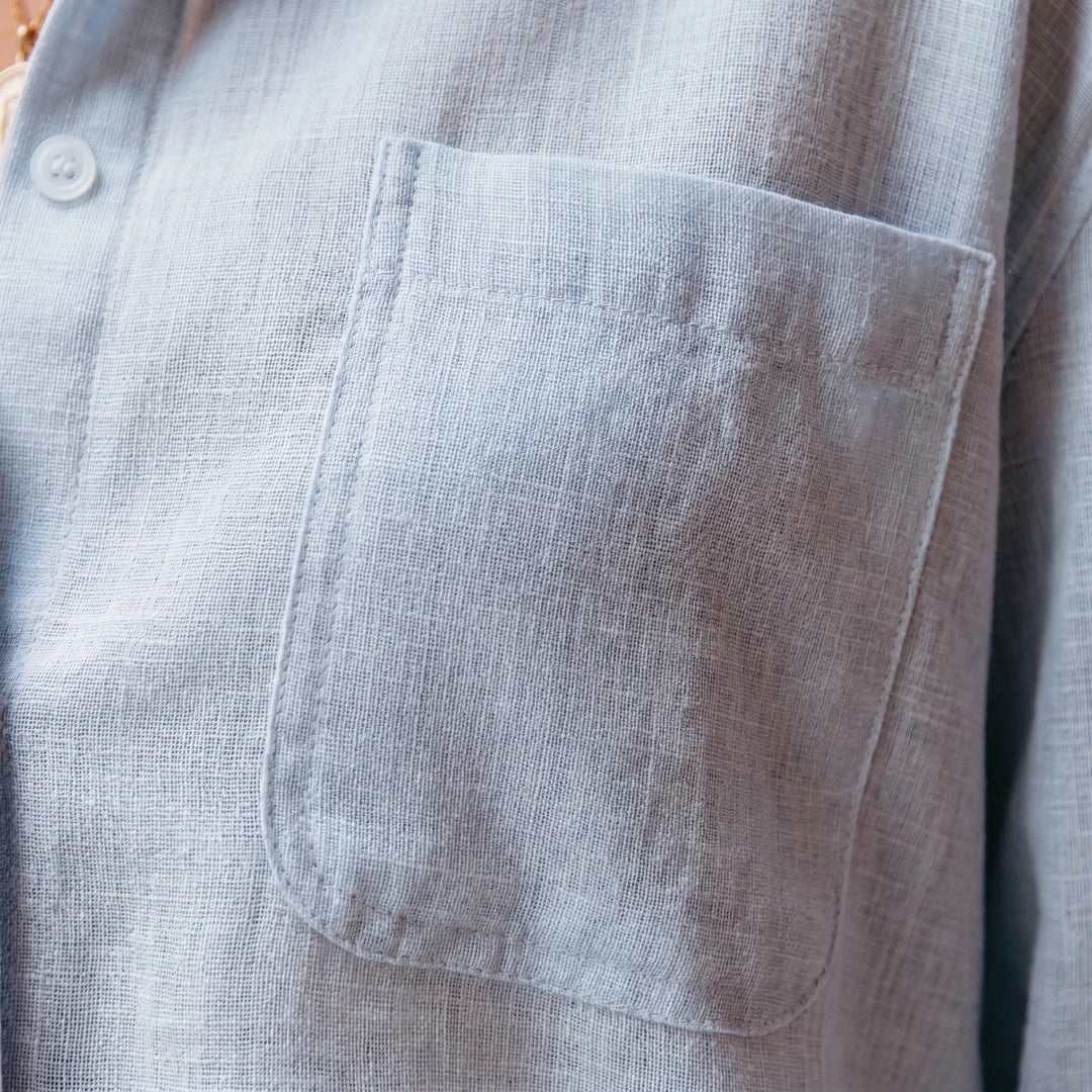 Elegant women's long sleeve button-up blouse. Casual yet smart collared shirt, perfect for workwear & daily fashion.