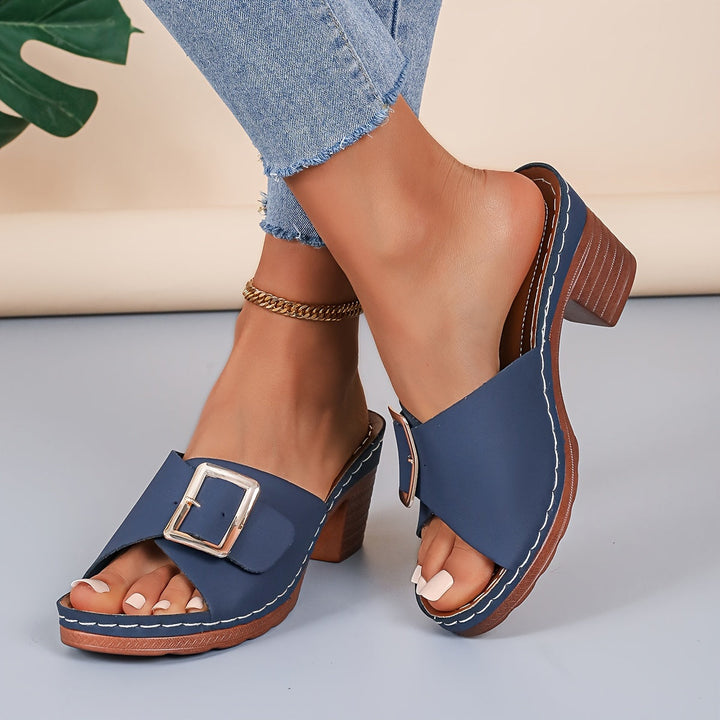 Comfortable women's casual sandals with cushioned sole for all-day everyday wear.