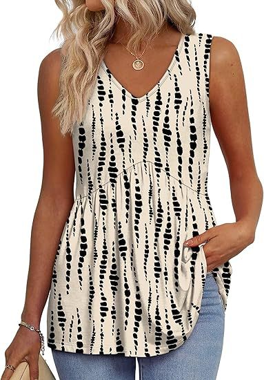 Women's white casual sleeveless top, relaxed fit, versatile for summer everyday style.