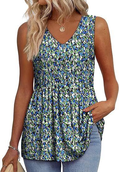 Soft fabric women's sleeveless top, relaxed fit, comfortable for spring & summer casual wear.