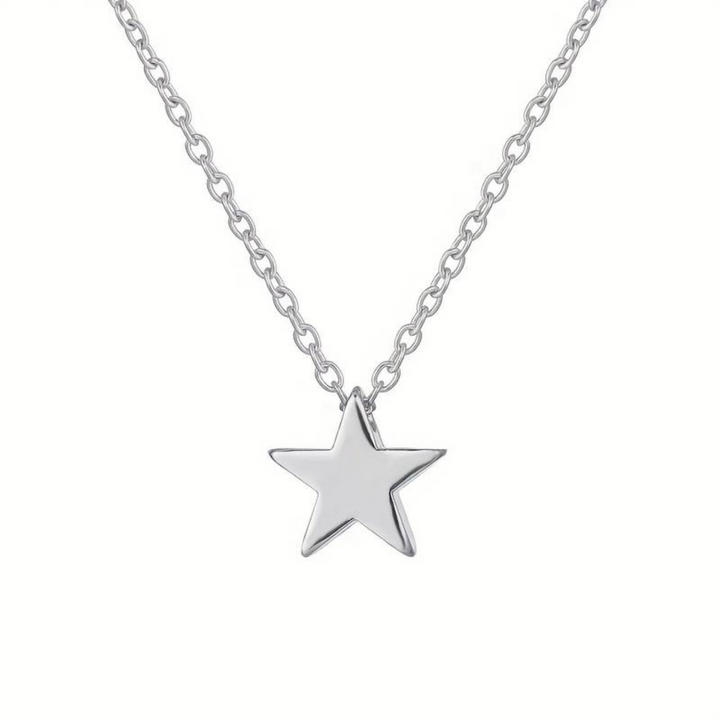 Sparkling women's celestial star luck charm necklace, adjustable gold/silver, ideal everyday fashion jewelry.