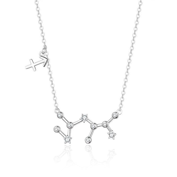 High-quality gold plated women's celestial necklace, unique zodiac astrology gift.