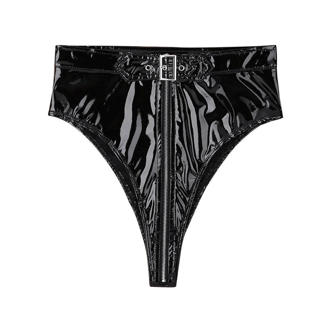 Versatile women's faux leather shorts, high-waisted design for a chic, comfortable, and stylish appeal.