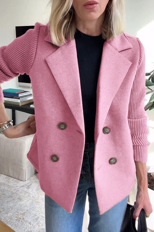 Versatile women's double-breasted vest, an elegant sleeveless jacket for chic professional or casual layering.