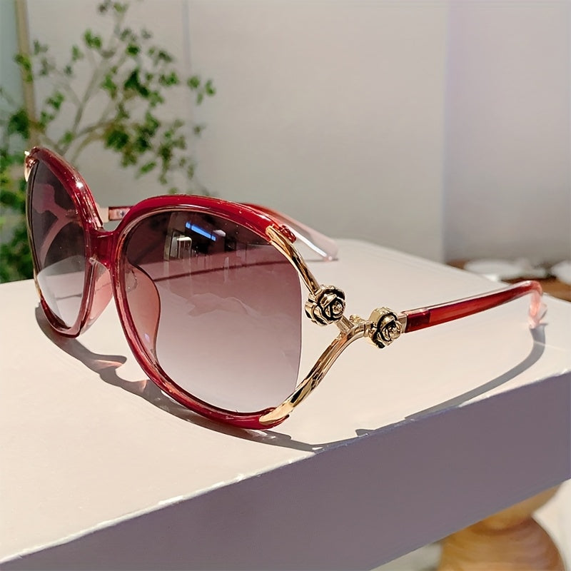 Make a statement with these chic oversized gradient sunglasses for women, offering full UV protection.
