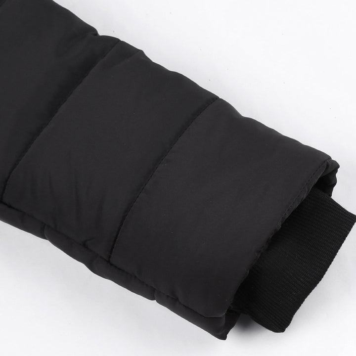 Warm women's long padded Mila coat. Chic winter jacket for ladies, modern everyday outerwear.