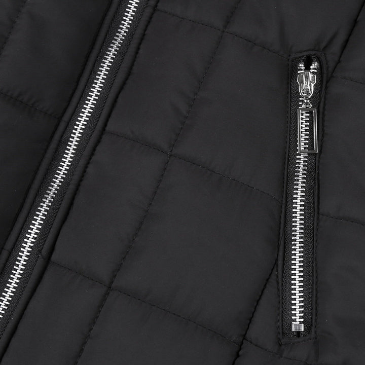 Mila women's chic padded winter coat. Long, warm fashion jacket, essential outerwear for ladies.