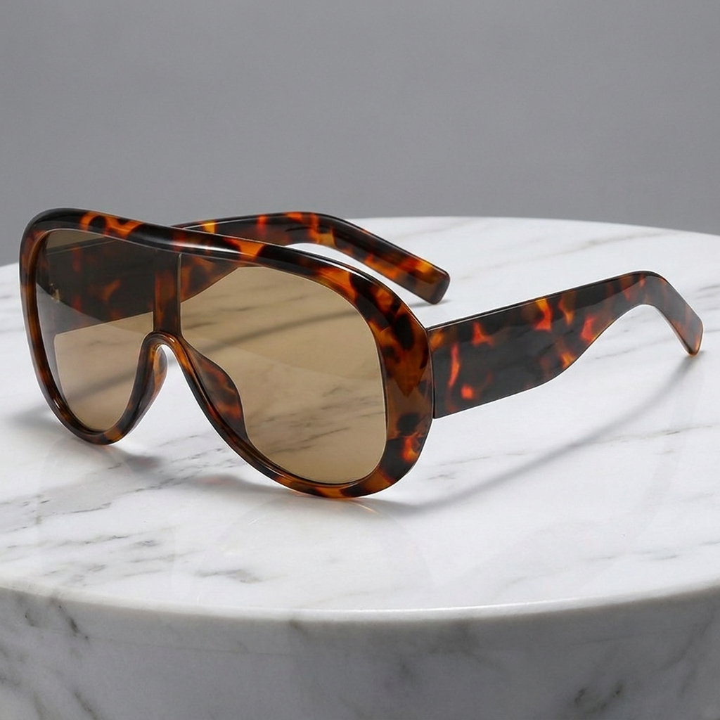 Women's fashion pilot sunglasses, chic style, UV400 protection for all seasons.