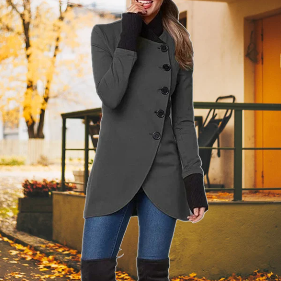 Women's chic Sierra windbreaker jacket, perfect for stylish spring & fall outerwear. Weatherproof and fashionable.