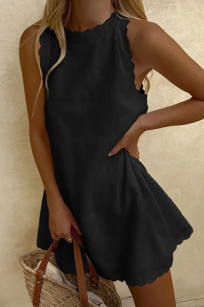Spring/Summer tailored mini dress, an elegant and chic choice for modern women's party wear.