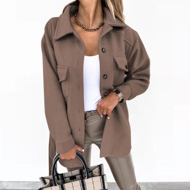 Lightweight women's spring jacket, perfect versatile outerwear for casual or elegant modern fashion.