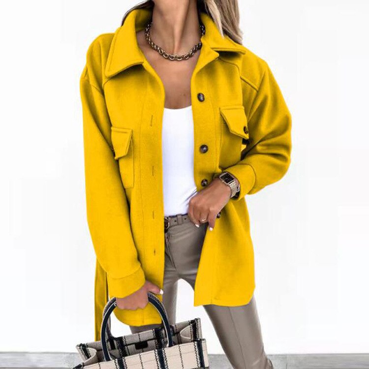 Fashionable women's textured spring jacket, a comfortable and chic outerwear piece for versatile style.