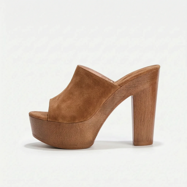 Casual & dressy women's slip-on sandals: chunky platform, block heel, open toe. Perfect for summer style.