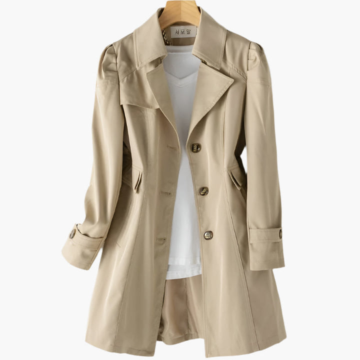 Women's classic trench coat, timeless design. Essential spring jacket & fall coat for sophisticated fashion.