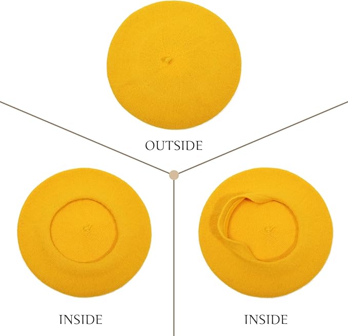 Soft wool beret for women, embodying iconic French style.