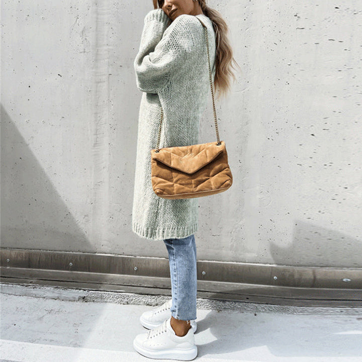 Soft women's comfort cardigan, a versatile top for casual elegance & everyday wear.