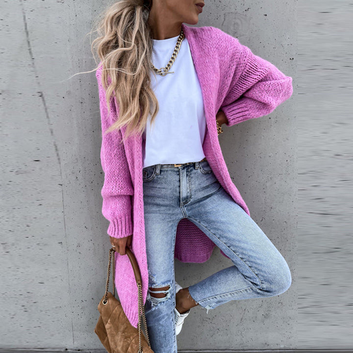 Women's classic cardigan, perfect for winter layering, fall fashion, and everyday style.