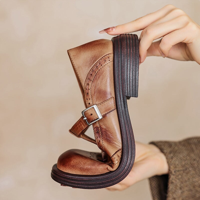 Comfortable women's classic Mary Jane loafers, secure fit for spring and summer casual footwear.