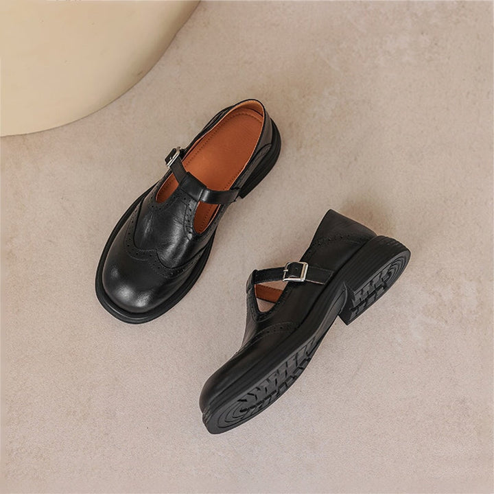 Elegant classic Mary Jane flat sandals for women, combining secure fit with ultimate comfort.