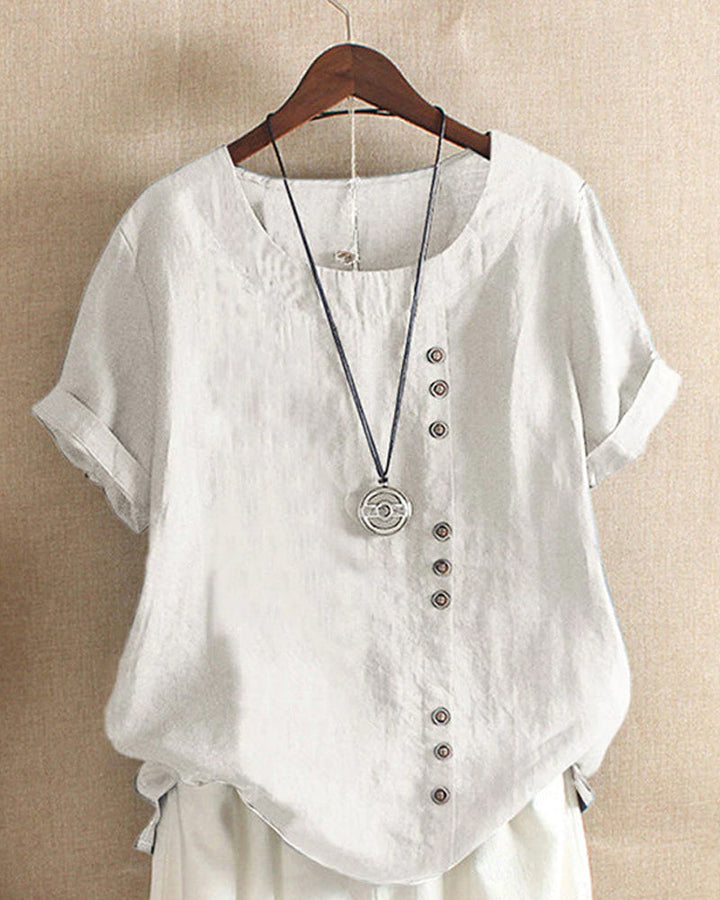 Comfortable Emma women's classic short sleeve round neck tee. Timeless style for versatile everyday apparel.