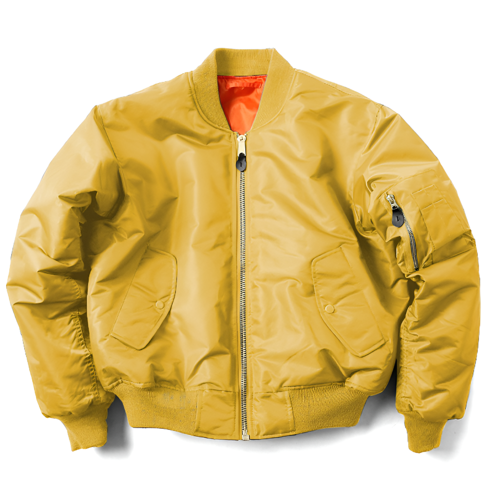 Comfortable women's classic rib-knit bomber jacket, stylish and versatile zip-up outerwear.