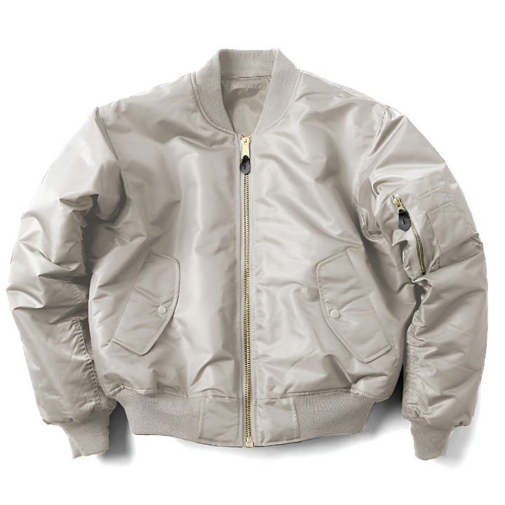 Elegant women's rib-knit bomber jacket, a timeless classic for everyday casual outerwear.