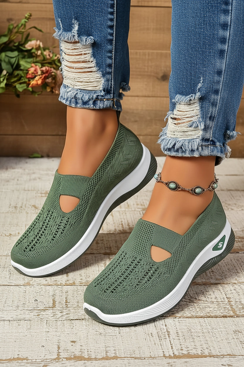 Cushioned women's CloudStride shoes, providing exceptional comfort for all-day wear and walking.