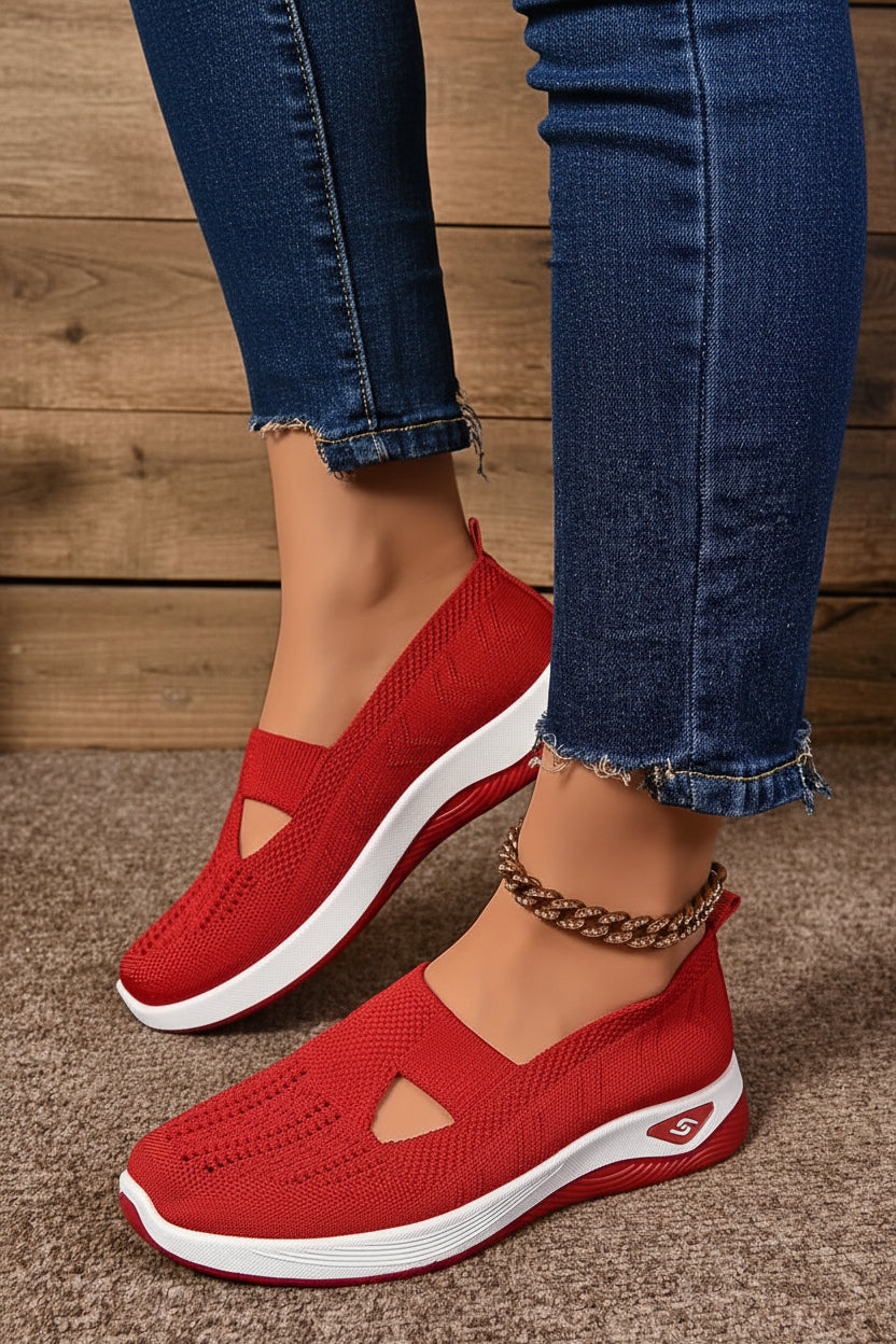 Lightweight slip-on CloudStride women's shoes, ideal for comfortable daily walking and casual use.