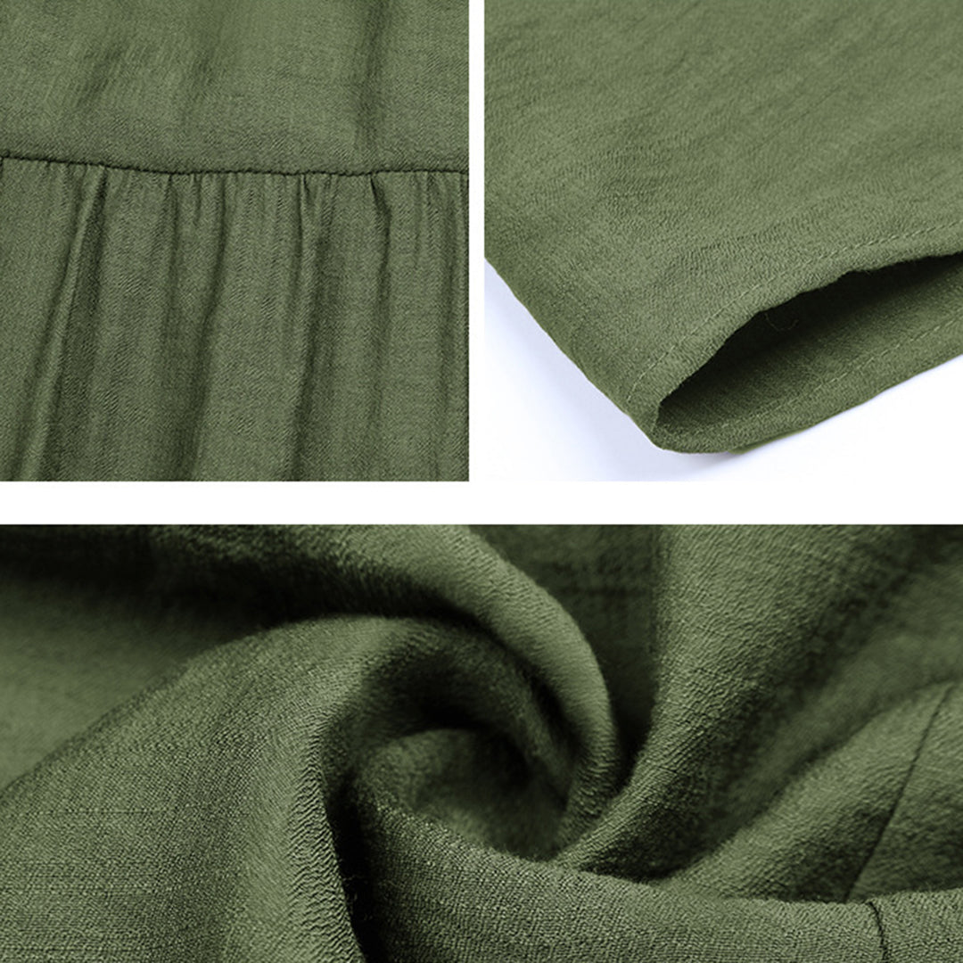 Casual sleeveless summer dress for women, offering a comfortable loose fit and bright colors.