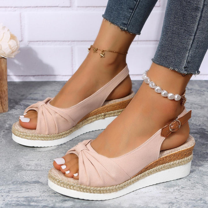 ComfiLift women's comfortable wedge sandals with non-slip sole for secure all-day wear.