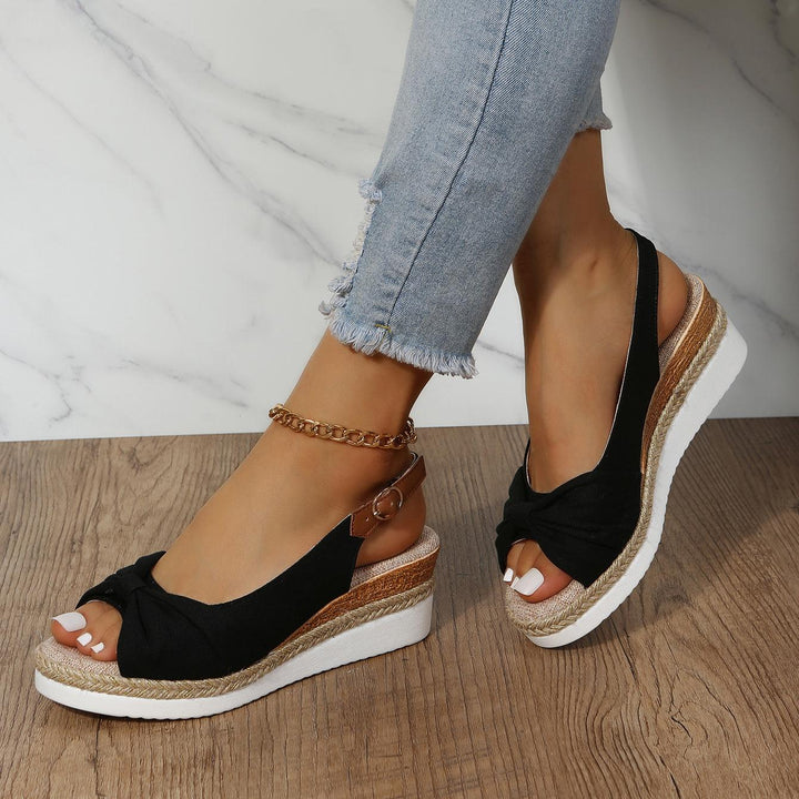 ComfiLift women's summer wedge sandals with arch support for comfortable all-day wear.