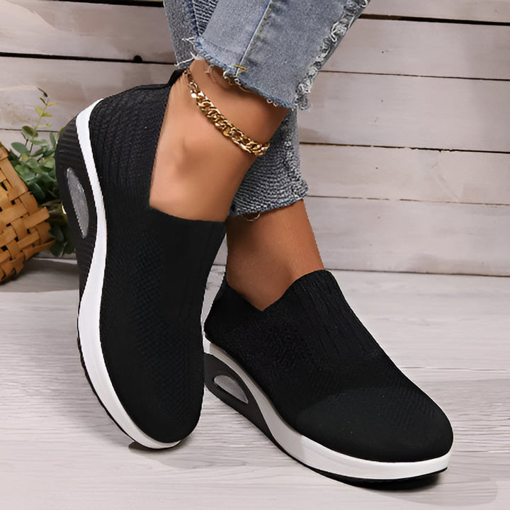 Versatile women's walking shoes: air-cushion orthopedic support, lightweight, non-slip for athletic or casual fashion.