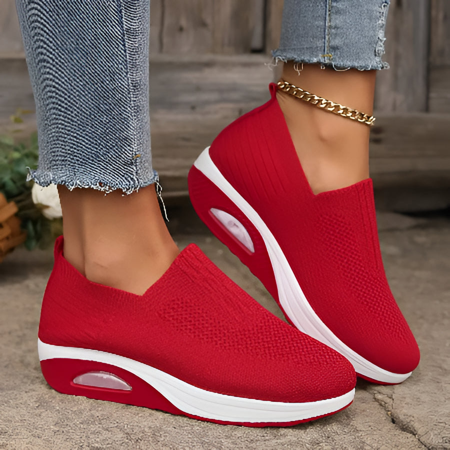 Ultimate comfort women's air-cushion orthopedic walking shoes, designed for all-day wear, support & foot pain relief.