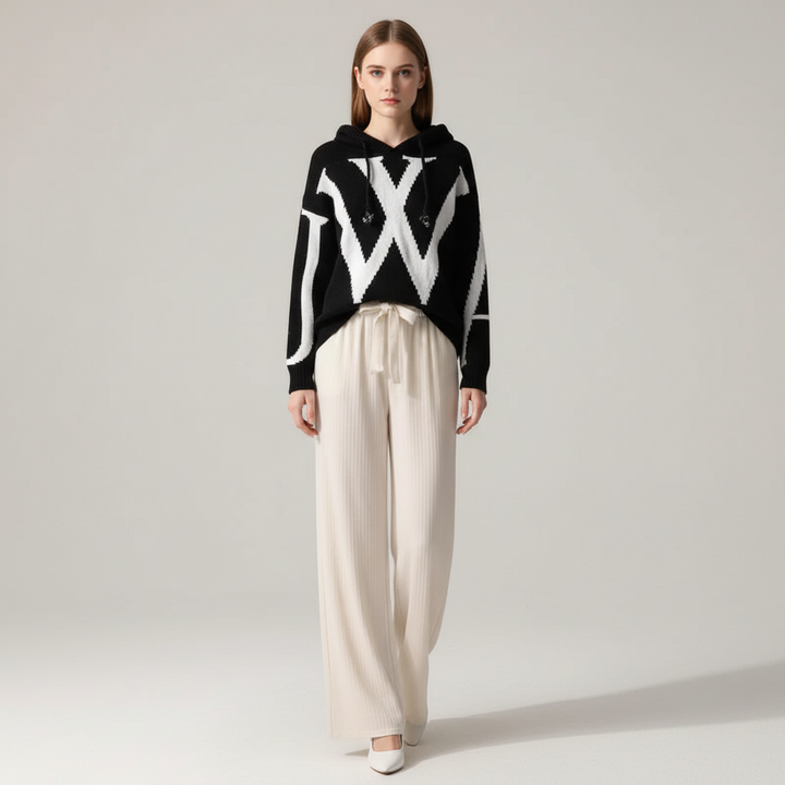 Loungewear two-piece knitted set, ideal for relaxed casual outfits and comfort