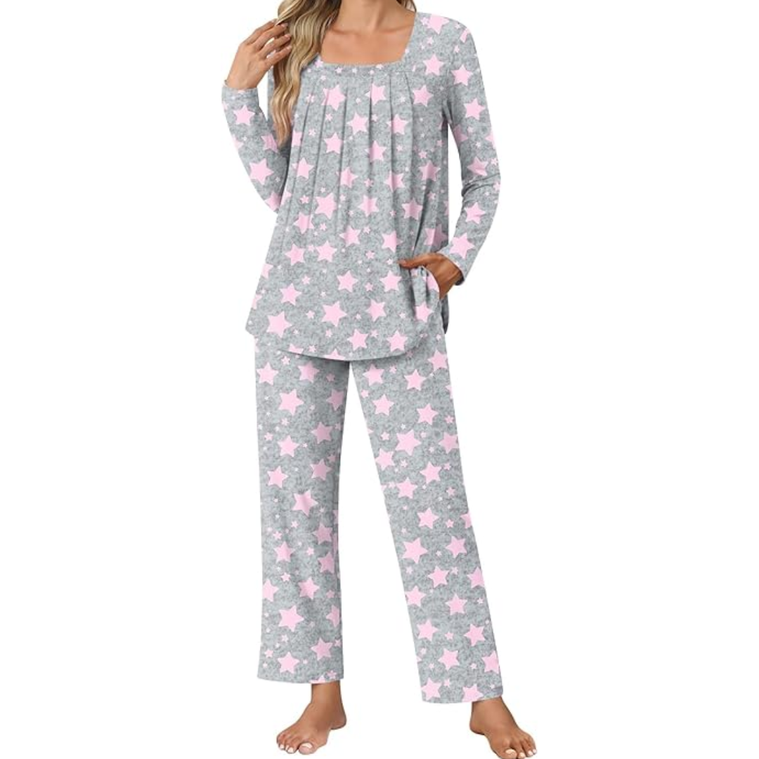 Stylish women's sleepwear, 2-piece lounge pajama set Laetitia by cozy collection