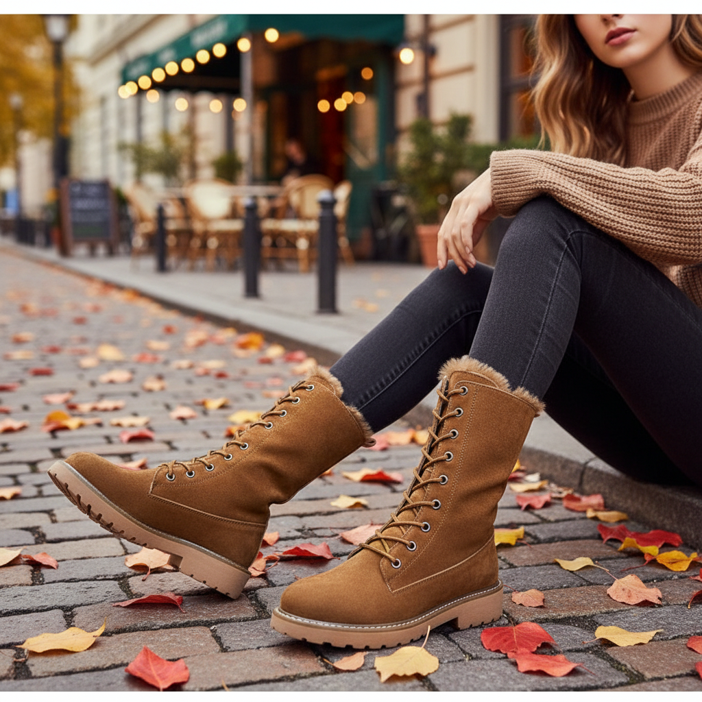Women's comfortable Alicia mid-calf boots, ideal for all-day wear & versatile fall/winter style.
