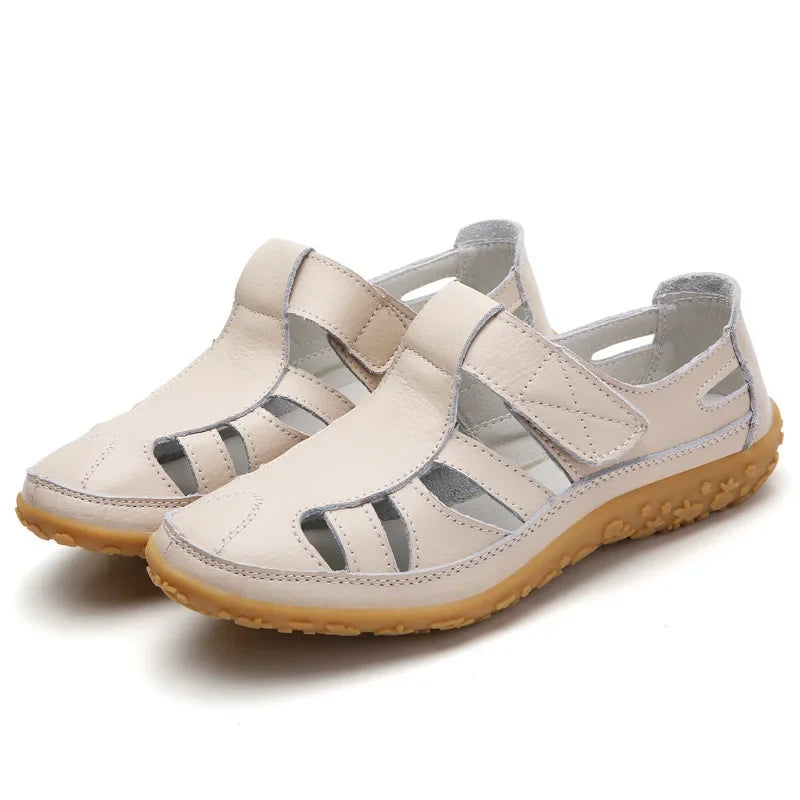 Comfortable women's sandals, offering balance support for long walks.