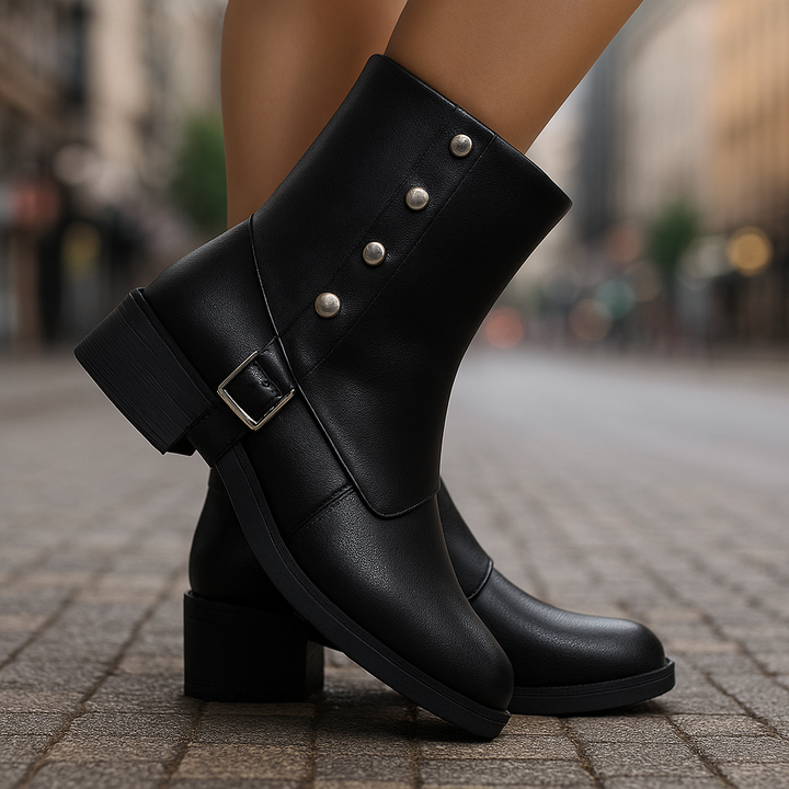 Stylish brown women's ankle boots, designed for comfort & versatile everyday wear. Ideal for fall.