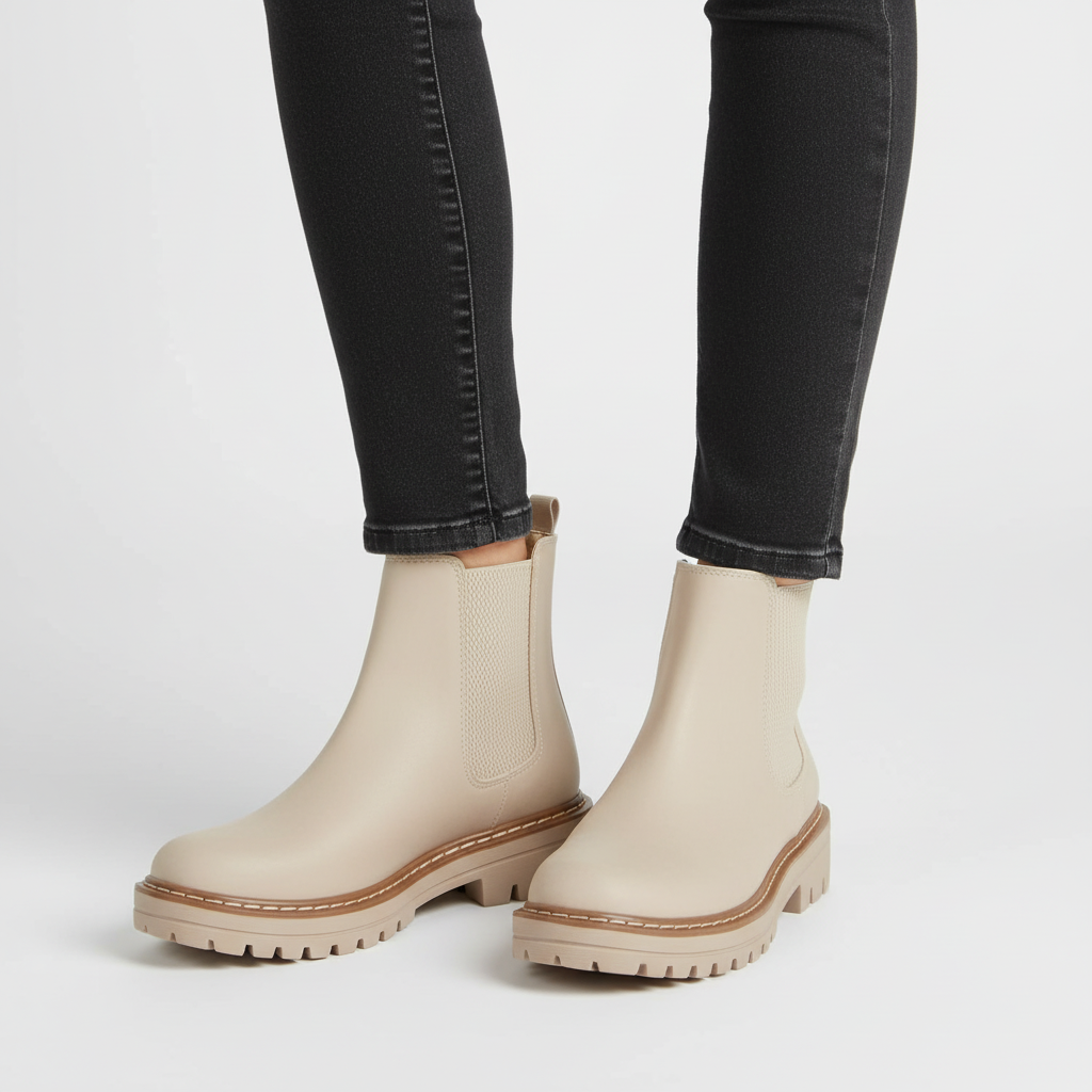 Emma women's comfortable Chelsea boots, angled view, perfect blend of style and comfort
