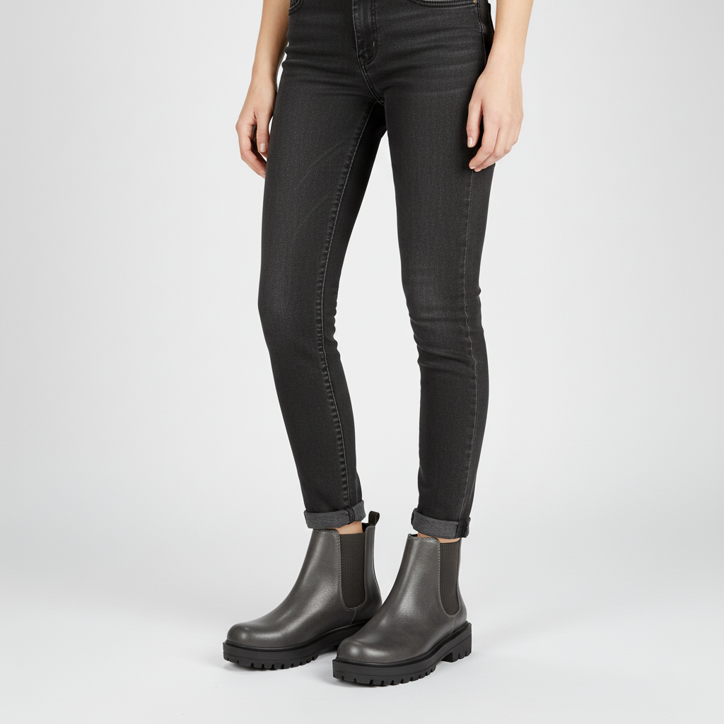 Black Chelsea ankle boots for women, showcasing ease of slip-on design, ultimate comfort