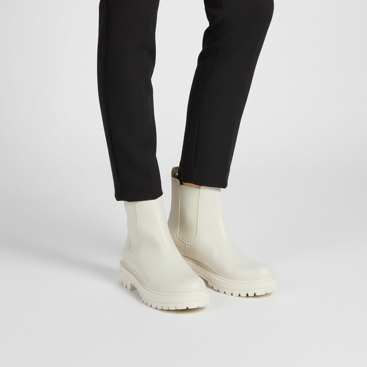 Fashionable women's ankle boots, Chelsea style with low heel, perfect for casual wear