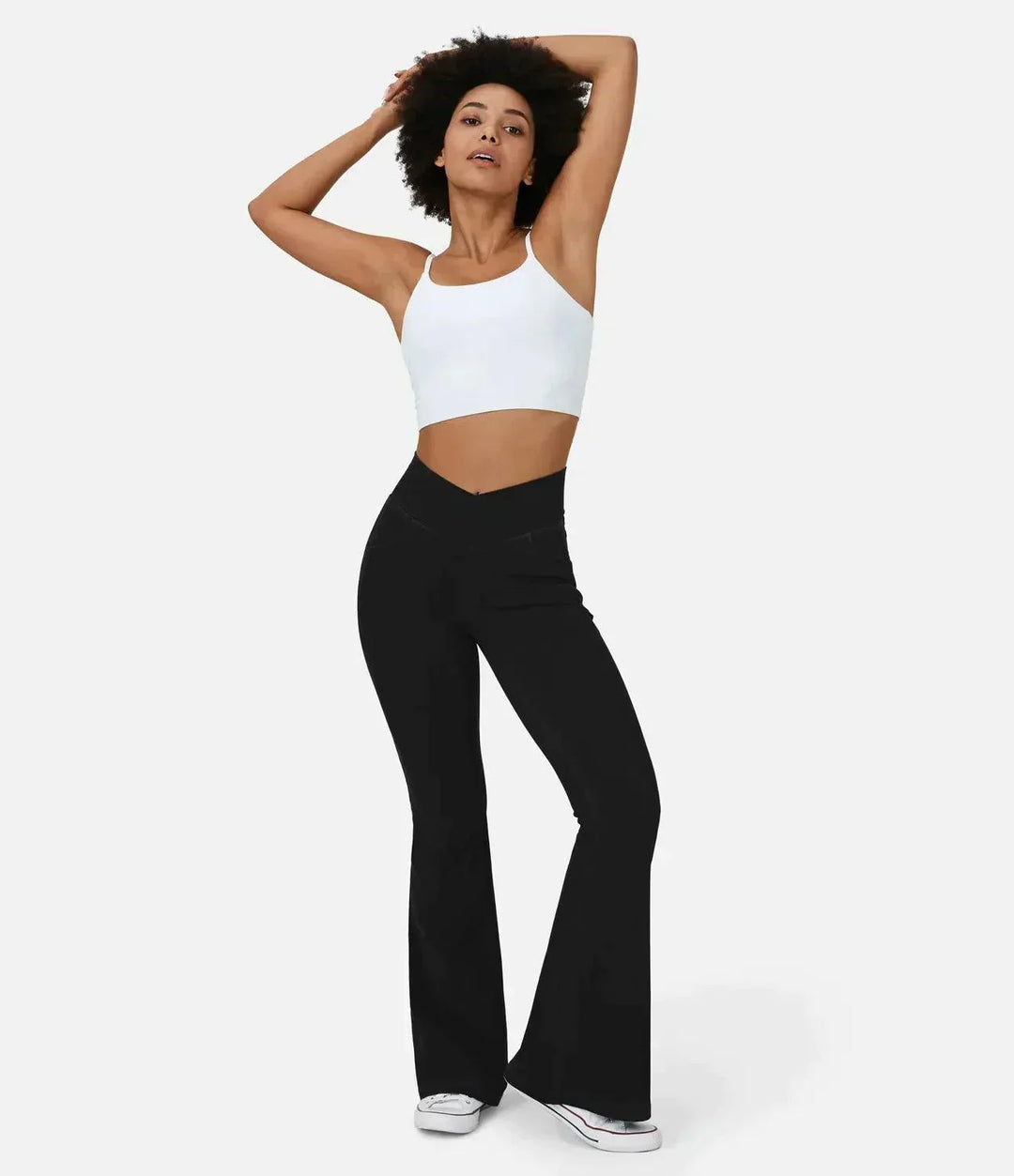 Aria women's curvy high waist jeans, designed for comfort and a flattering fit, dark blue.