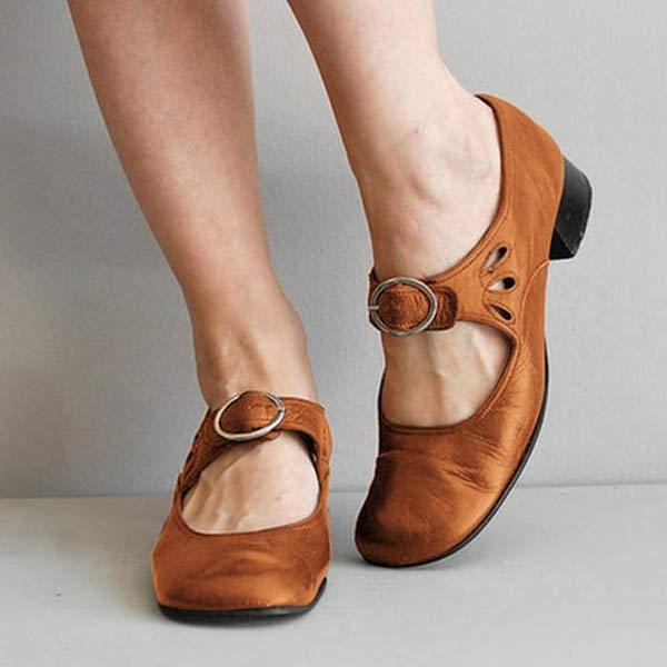 Women's walking shoes: comfortable flat leather sandals with arch support for all-day wear.