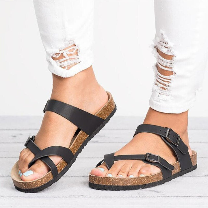 Women's comfortable orthopedic sandals with arch support, perfect for all-day walking.