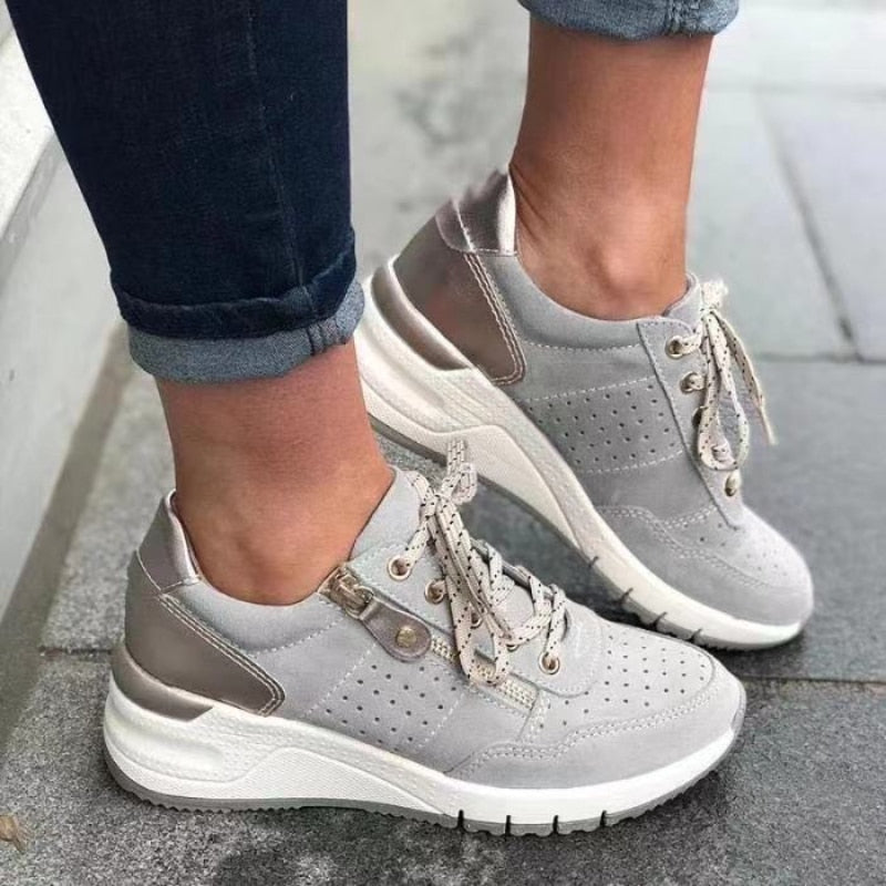 Casual sneakers: women's orthopedic walking shoes with superior comfort and arch support