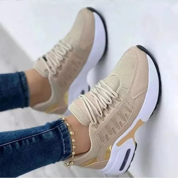 Women's orthopedic sneakers, ideal for daily walking, offering supreme comfort & arch support.