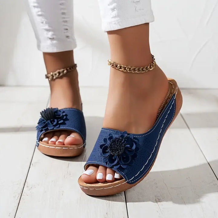Summer-ready women's orthopedic wedge sandals, providing comfortable arch support and lightweight feel for casual outings.