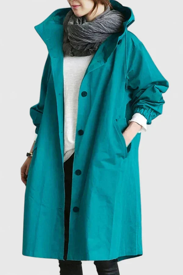 Relaxed fit women's oversized coat, comfortable & stylish for daily fall & winter fashion.
